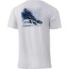 image:imageHUK Kids Performance Fishing Logo Tee Short Sleeve TShirt for KidsBleeding Blue  Coastal Sky Heather