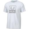 Huk Stacked Logo - White