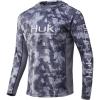 image:imageHUK Mens Icon X Camo Hoodie UPF 50 LongSleeve Fishing ShirtStorm