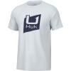 image:imageHUK Mens Performance Fishing Logo Tee Short Sleeve QuickDrySlice Logo  White