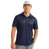 image:imageHUK Mens Pursuit Printed Performance Short Sleeve Polo ShirtNaval Academy