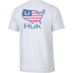 image:imageHUK Kids Performance Fishing Logo Tee Short Sleeve TShirt for KidsAmerican Huk  White