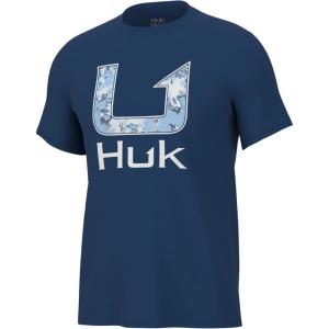 image:imageHUK Kids Performance Fishing Logo Tee Short Sleeve TShirt for KidsFin Fill  Set Sail