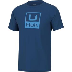 image:imageHUK Kids Performance Fishing Logo Tee Short Sleeve TShirt for KidsHuk Stacked Logo  Set Sail