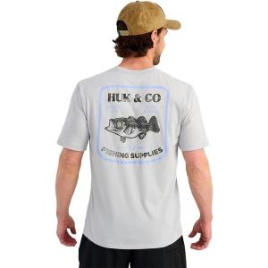 image:imageHUK Kids Performance Fishing Logo Tee Short Sleeve TShirt for KidsHuk and Co  Harbor Mist