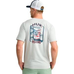 image:imageHUK Kids Performance Fishing Logo Tee Short Sleeve TShirt for KidsKc Americana  Harbor Mist