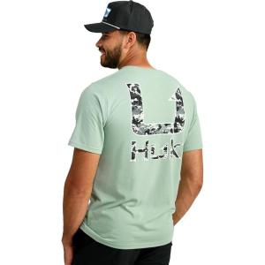 image:imageHUK Kids Performance Fishing Logo Tee Short Sleeve TShirt for KidsKc Huk Fill  Fog Green