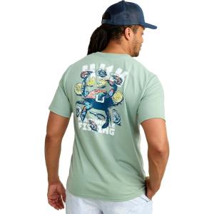 image:imageHUK Kids Performance Fishing Logo Tee Short Sleeve TShirt for KidsLowcountry  Fog Green