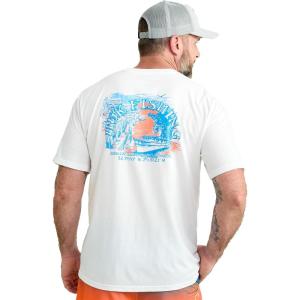 image:imageHUK Kids Performance Fishing Logo Tee Short Sleeve TShirt for KidsLowcountry  White 30