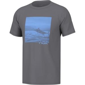 image:imageHUK Kids Performance Fishing Logo Tee Short Sleeve TShirt for KidsMissile  Night Owl