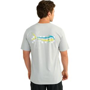 image:imageHUK Kids Performance Fishing Logo Tee Short Sleeve TShirt for KidsRacer  Harbor Mist