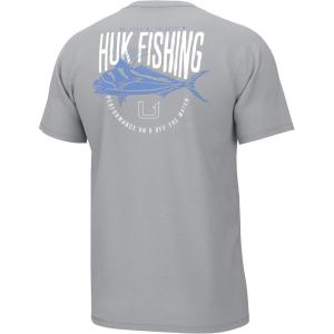 image:imageHUK Kids Performance Fishing Logo Tee Short Sleeve TShirt for KidsRooster Tails  Harbor Mist