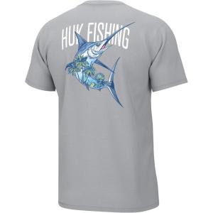 image:imageHUK Kids Performance Fishing Logo Tee Short Sleeve TShirt for KidsSword Palm  Harbor Mist