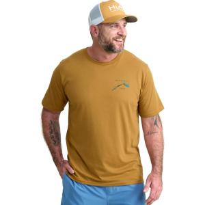 image:imageHUK Kids Performance Fishing Logo Tee Short Sleeve TShirt for KidsTrade Tools Tee  Sand Piper