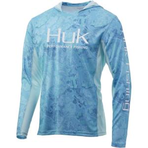 image:imageHUK Mens Icon X Camo Hoodie UPF 50 LongSleeve Fishing ShirtBoca Grande