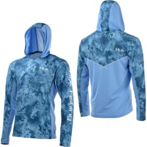 image:imageHUK Mens Icon X Camo Hoodie UPF 50 LongSleeve Fishing ShirtFlow