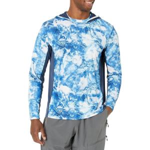 image:imageHUK Mens Icon X Camo Hoodie UPF 50 LongSleeve Fishing ShirtMossy Oak Blue Shark
