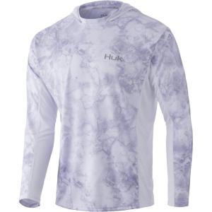image:imageHUK Mens Icon X Camo Hoodie UPF 50 LongSleeve Fishing ShirtMossy Oak Drift