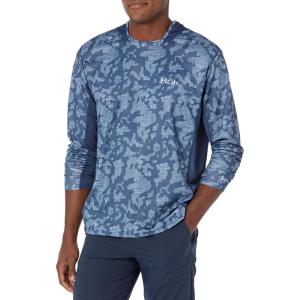 image:imageHUK Mens Icon X Camo Hoodie UPF 50 LongSleeve Fishing ShirtRunning Lakes  Sargasso Sea