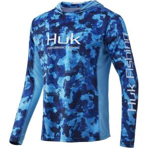 image:imageHUK Mens Icon X Camo Hoodie UPF 50 LongSleeve Fishing ShirtSan Sal