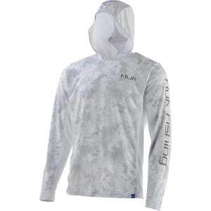 image:imageHUK Mens Icon X Camo Hoodie UPF 50 LongSleeve Fishing ShirtSub Zero