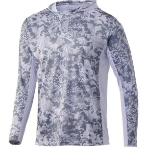 image:imageHUK Mens Icon X Camo Hoodie UPF 50 LongSleeve Fishing ShirtTide Change  Hogs Back