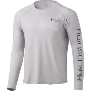 image:imageHuk Mens Pursuit Hogzilla  Long Sleeve Performance Fishing Shirt with 30 UPF Sun Protection Seashell Pink SmallAmericana Sushi  Oyster