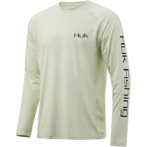 image:imageHuk Mens Pursuit Hogzilla  Long Sleeve Performance Fishing Shirt with 30 UPF Sun Protection Seashell Pink SmallBass  Blue  Fog Green