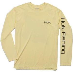 image:imageHuk Mens Pursuit Hogzilla  Long Sleeve Performance Fishing Shirt with 30 UPF Sun Protection Seashell Pink SmallDoubled Up  French Vanilla
