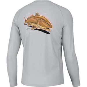 image:imageHuk Mens Pursuit Hogzilla  Long Sleeve Performance Fishing Shirt with 30 UPF Sun Protection Seashell Pink SmallKc Freestyle Redfish  Harbor Mist