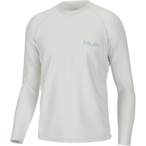 image:imageHuk Mens Pursuit Hogzilla  Long Sleeve Performance Fishing Shirt with 30 UPF Sun Protection Seashell Pink SmallKc Marlin Blasted  White