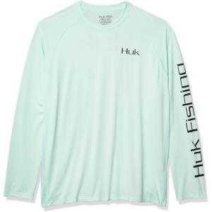 image:imageHuk Mens Pursuit Hogzilla  Long Sleeve Performance Fishing Shirt with 30 UPF Sun Protection Seashell Pink SmallTuna Jig  Seafoam