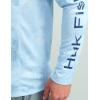 image:imageHUK Mens Icon X Camo Long Sleeve Performance Fishing ShirtMossy Oak  Calmwater Arctic