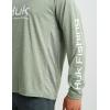 image:imageHUK Mens Pursuit Vented Long Sleeve Fishing Shirt 30 UPFHeather Moss