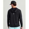 image:imageHUK Mens Pursuit Vented Long Sleeve Hoodie Fishing Shirt with HoodBlack 30