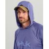 image:imageHUK Mens Pursuit Vented Long Sleeve Hoodie Fishing Shirt with HoodSkipper Blue