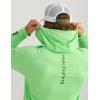 image:imageHUK Mens Pursuit Vented Long Sleeve Hoodie Fishing Shirt with HoodSummer Green Heather