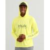 image:imageHUK Mens Pursuit Vented Long Sleeve Hoodie Fishing Shirt with HoodVintage Chartreuse