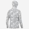 image:imageHUK mens Pursuit Heather Hoodie Sun Protecting Fishing Shirt With HoodFin Flats  Harbor Mist