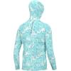 image:imageHUK mens Pursuit Heather Hoodie Sun Protecting Fishing Shirt With HoodFin Flats  Island Paradise