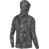 image:imageHUK mens Pursuit Heather Hoodie Sun Protecting Fishing Shirt With HoodFish Line  Volcanic Ash