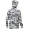 image:imageHUK mens Waypoint Pattern Hoodie Performance Fishing Shirt for MenEdisto Camo  Harbor Mist