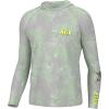 image:imageHUK mens Pursuit Heather Hoodie Sun Protecting Fishing Shirt With HoodFish Line  Patina