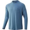 image:imageHUK mens Waypoint Hoodie  Performance Longsleeve Shirt 50 UpfSilver Blue