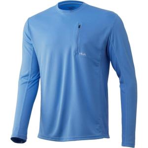 image:imageHUK Mens Icon X Pocket Shirt  LongSleeve Performance ShirtCarolina Blue
