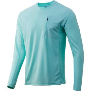 image:imageHUK Mens Icon X Pocket Shirt  LongSleeve Performance ShirtSea Foam