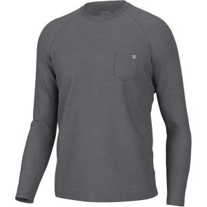 image:imageHUK Mens Waypoint Long Sleeve Shirt Performance Fishing Tee for MenNight Owl