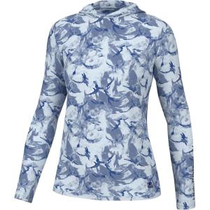 image:imageHUK Waypoint Pattern Hoodie LongSleeve Shirt for WomenCane Bay  Ice Water