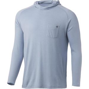 image:imageHUK mens Waypoint Hoodie  Performance Longsleeve Shirt 50 UpfBlue Fog