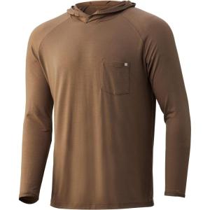 image:imageHUK mens Waypoint Hoodie  Performance Longsleeve Shirt 50 UpfFallen Rock